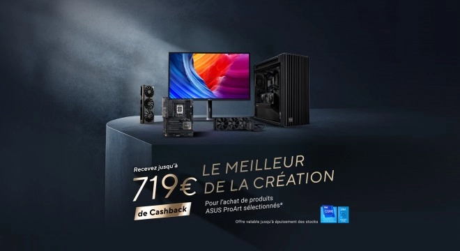 Encore quelques jours pour profiter des offres Cashback sur les produits ASUS ProArt !!!