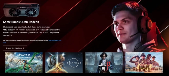 Nouveau pack gaming AMD : mettez � niveau votre carte graphique et recevez deux jeux gratuits