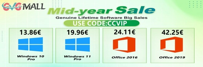 L'�t� arrive, Windows 10 � 13 euros ou Windows 11 � 19 euros avec GVGMALL !!!