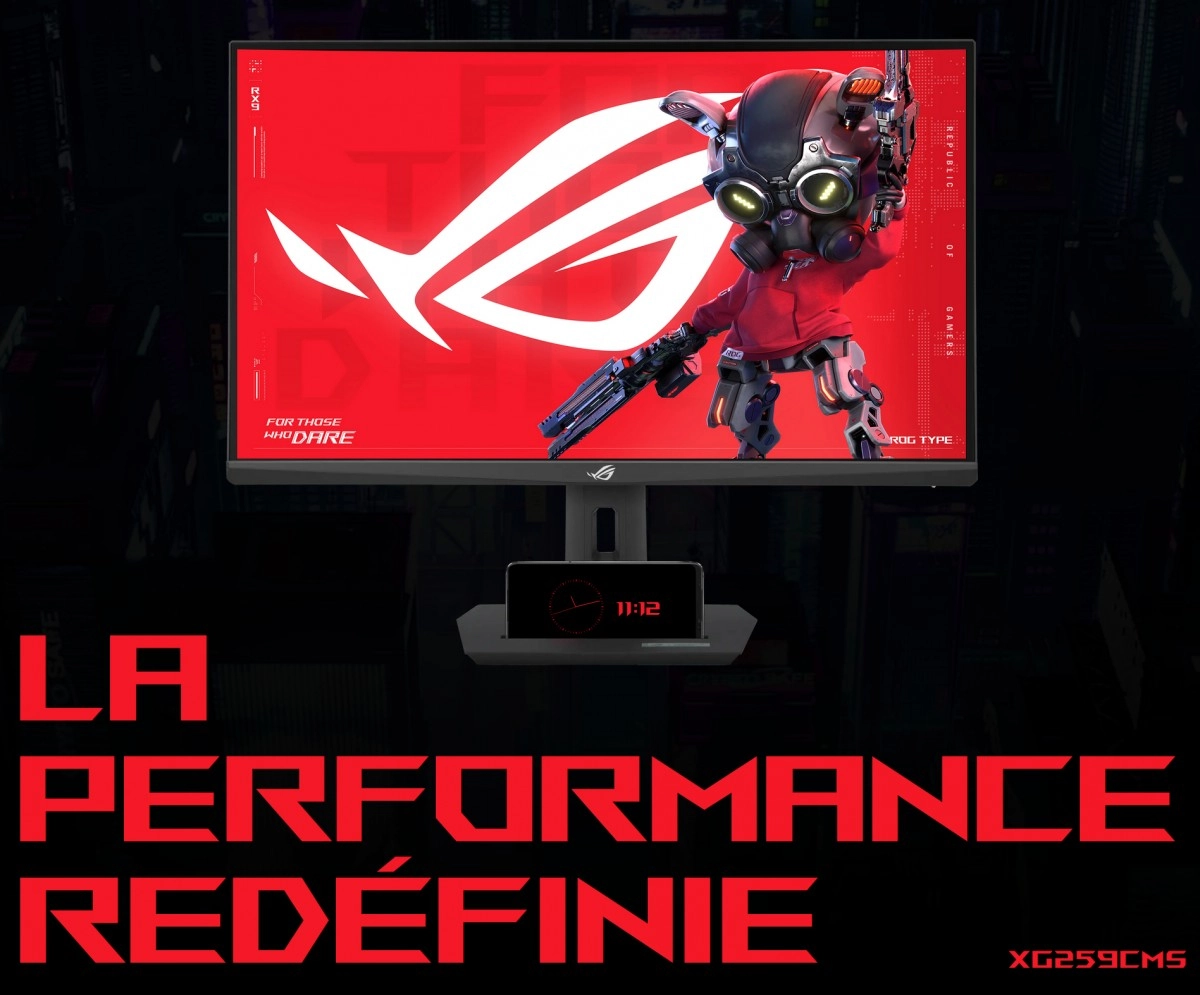 ASUS d�voile le ROG Strix XG259CMS, un �cran IPS con�u pour l'eSport