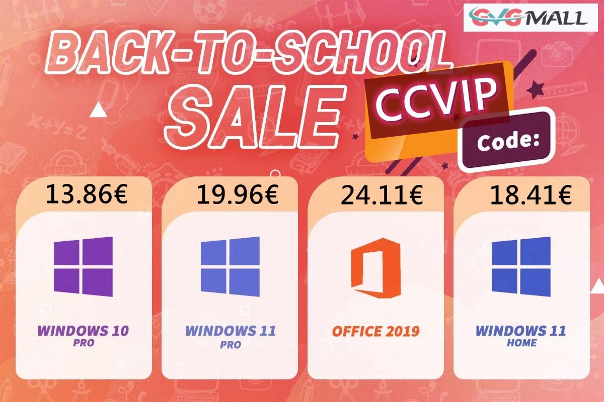 Pour la rentr�e, Windows 10 � seulement 13 euros et Windows 11 � seulement 19 euros � vie !!