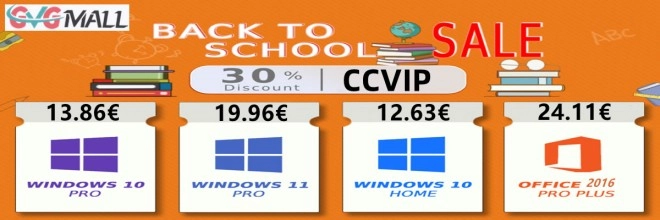 Pour la rentr�e scolaire, Windows 10 � seulement 13 euros et Windows 11 � seulement 19 euros � vie !