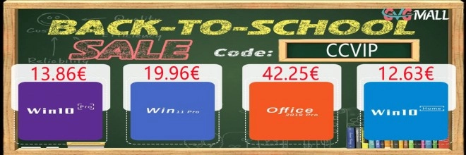 On pr�pare d�j� la rentr�e, Windows 10 � seulement 13 euros et Windows 11 � seulement 19 euros � vie !!!