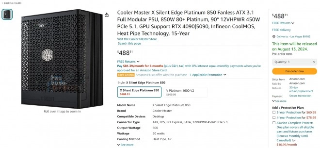 Un bloc de 850 W avec un connecteur 12VHPWR � 450 W, suffisant pour la RTX 5090 ?