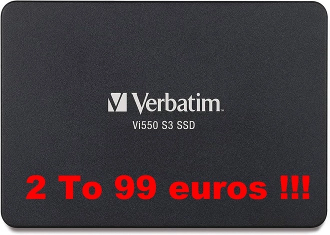2 To de SSD SATA III � 550 Mo/sec pour 99 euros chez 1FODISCOUNT