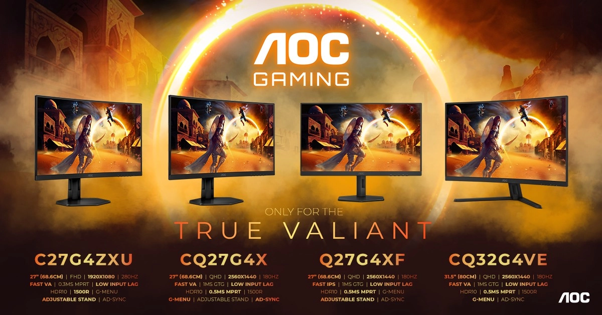 Accrochez-vous : AOC s'attaque au gaming grand public avec la s�rie G4