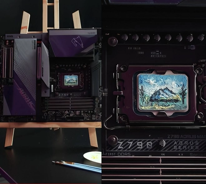 De l'art �ph�m�re sur CPU avec la Cryofuze de Cooler Master