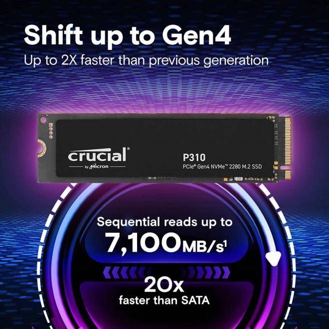 Crucial lance un nouveau SSD, le P310 2280, � 7100 Mo/sec