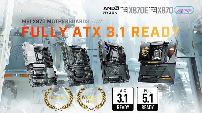 MSI d�voile les premi�res cartes m�res ATX 3.1 en X870 d�livrant 252 watts de plus pour les GPU
