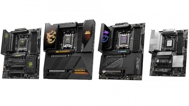 Pr�sentation des 4 cartes m�res X870 et X870E flagship de MSI