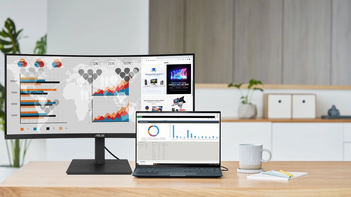 ASUS lance le VA34VCPSN, un Ultra wide pour le travail.