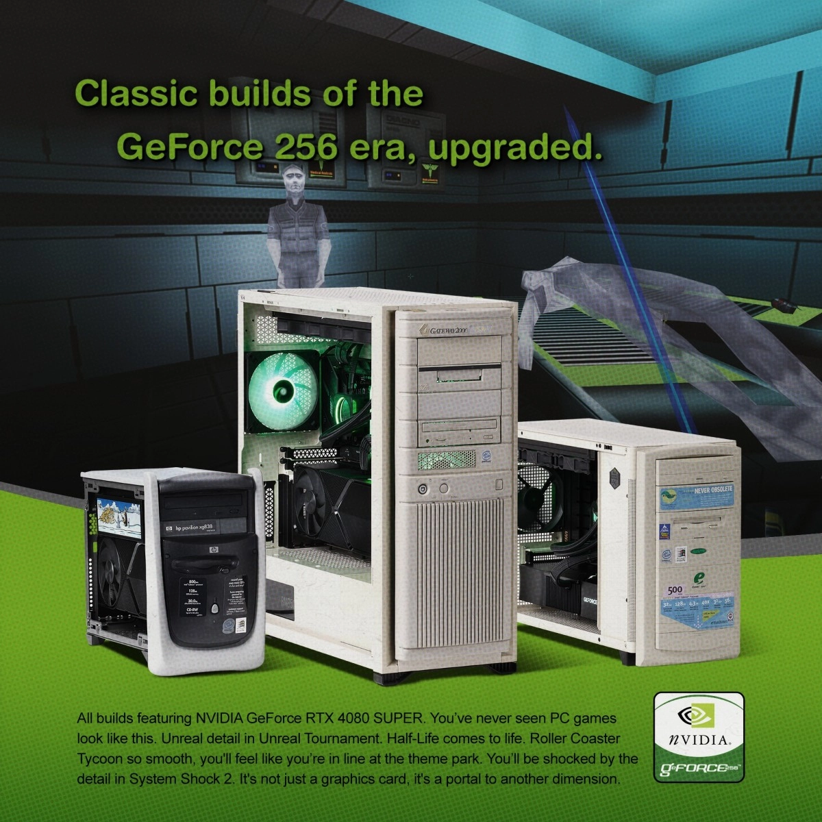 Concours : les trois builds GeForce Garage Retro inspir�es de l'�re de la GeForce 256 sont � remporter !