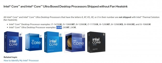 Intel d�j� au taquet du taquet pour nous proposer un Core Ultra 9 295K ??? ou pas...
