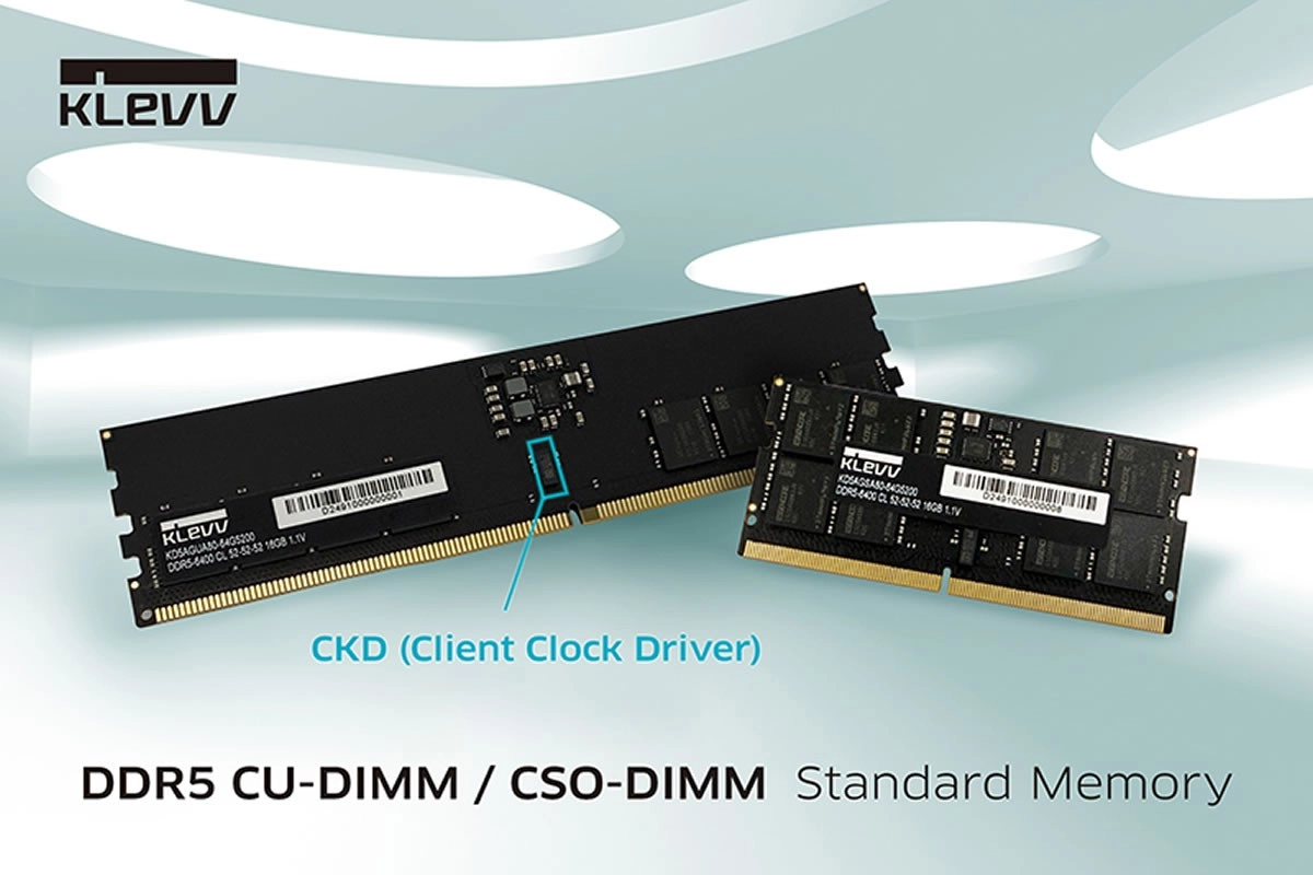 CUDIMM et CSODIMM chez KLEVV, mais doucement...