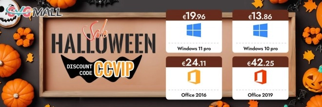 Halloween approche, offrez � votre PC Windows 10 pour 13 euros et Windows 11 pour 19 euros !!!