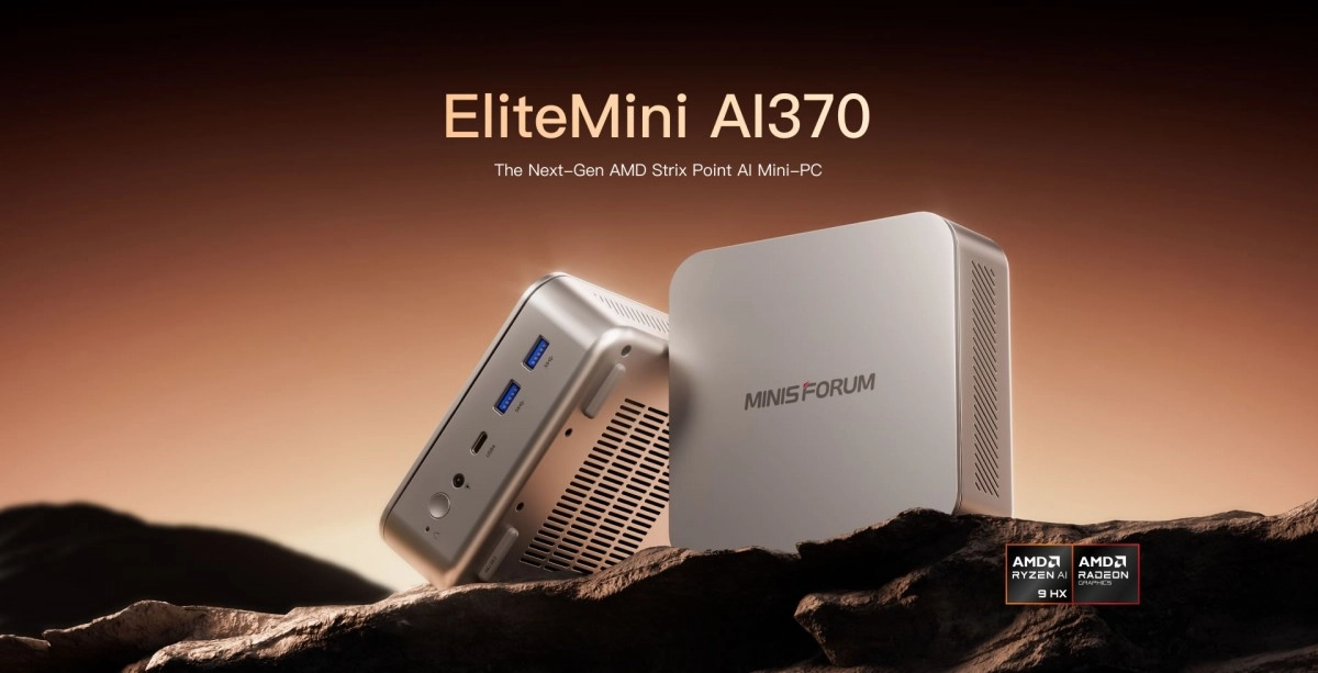 MINISFORUM EliteMini AI370, le plein de puissance dans un petit format