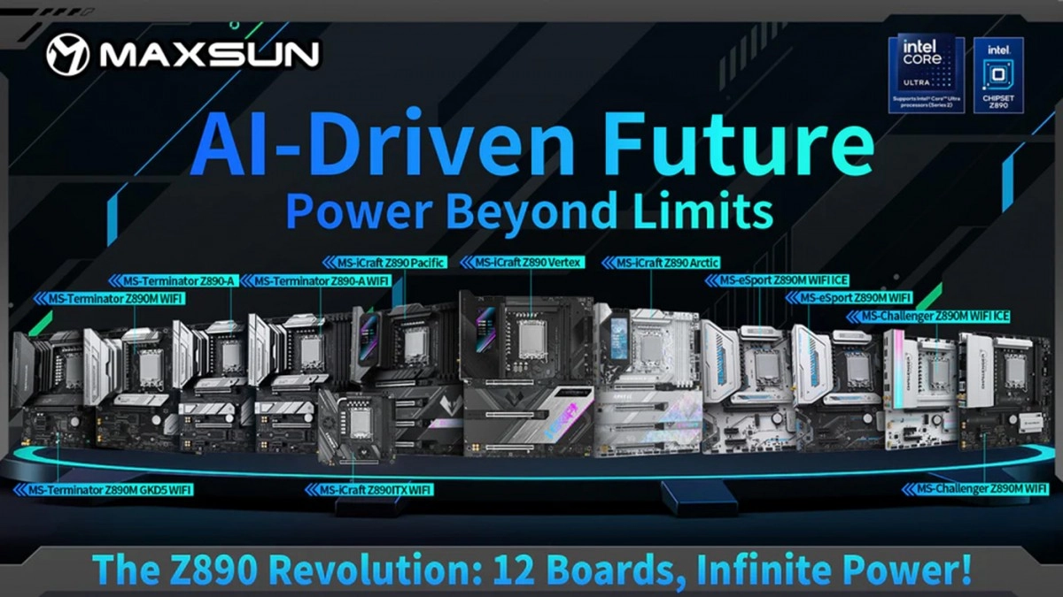 Au tour de MAXSUN de nous d�voiler ses 12 cartes m�res Z890