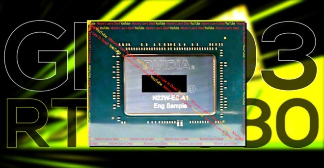 Une puce RTX 5000 Laptop mise � nu !