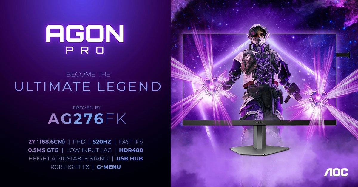 Une nouvelle fronti�re se dessine avec le moniteur AGON PRO AG276FK