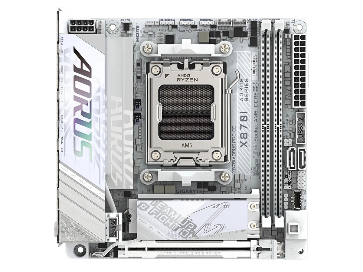 X870I AORUS PRO ICE, une bien jolie carte Mini-ITX chez GIGABYTE