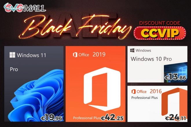 Black Friday : Windows 10 � seulement 13 euros et Windows 11 � 19 euros !!!