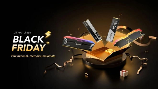 De la RAM DDR5 et un SSD NVMe hautes performances sign�s Lexar � prix canon