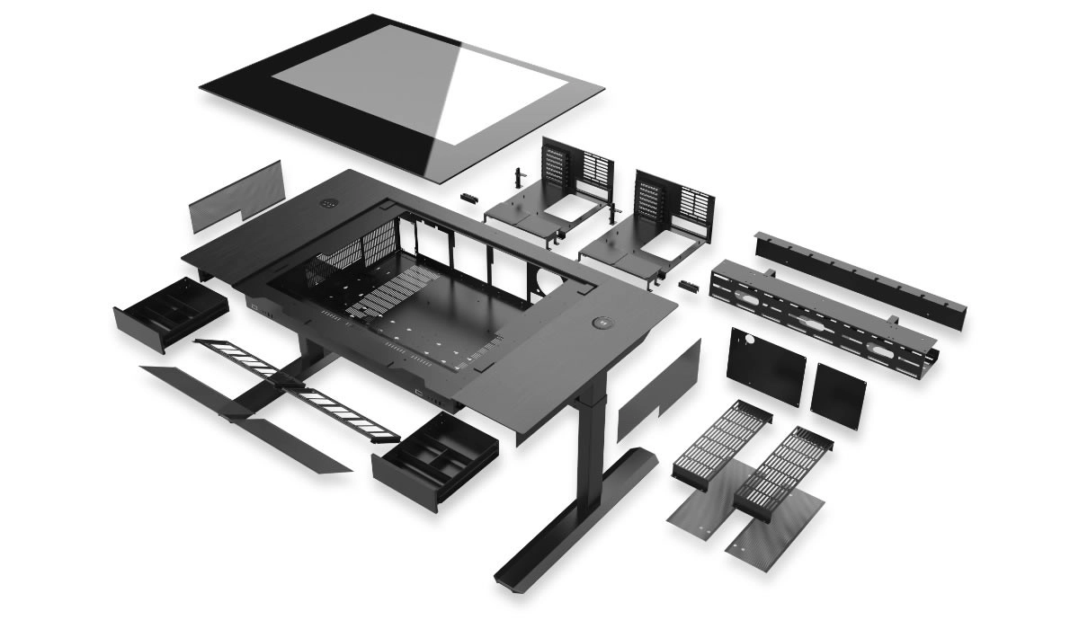 [Maj] LIAN LI DK07, un bon gros bureau pour deux configurations � l'int�rieur