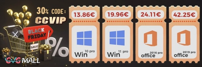 Black Month, Windows 10 � seulement 13 euros et Windows 11 � 19 euros !!!