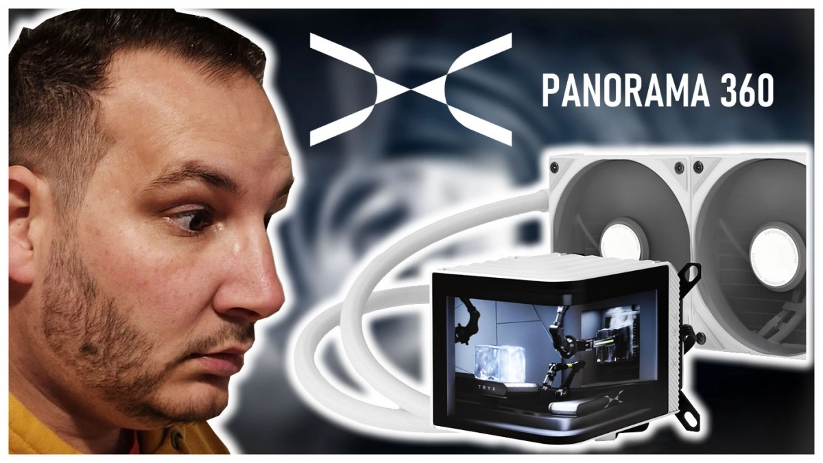TROP FORT l'�cran incurv� du watercooling AIO TRYX PANORAMA !