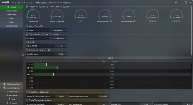 AMD met � jour son logiciel Ryzen Master avec l'opportunit� de modifier les profils EXPO depuis Windows !