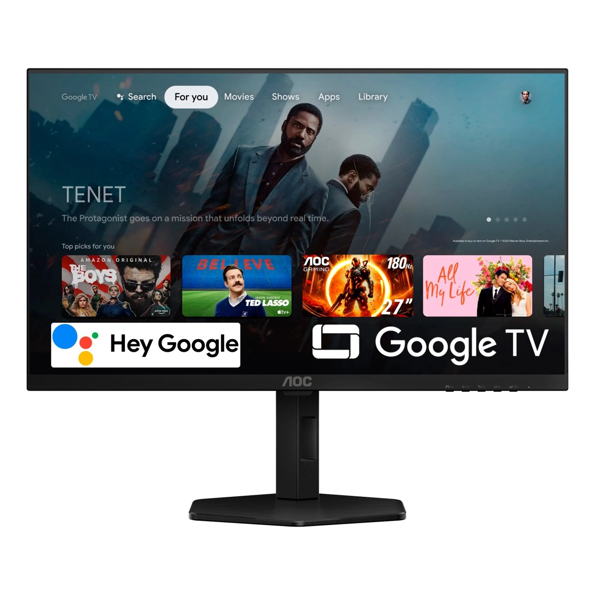 AGON By AOC lance un moniteur gaming avec Google TV int�gr�