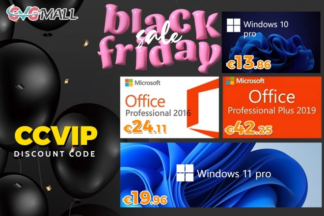 C'est toujours le Black Friday : Windows 10 � seulement 13 euros et Windows 11 � 19 euros !!!