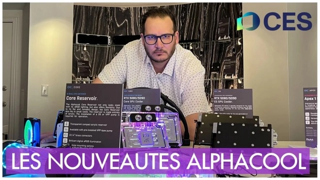 De l'eau dans ton PC avec ALPHACOOL au CES 2025
