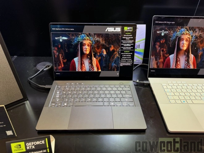ASUS expose aussi des laptops, toujours � la sauce Republic Of Gamer