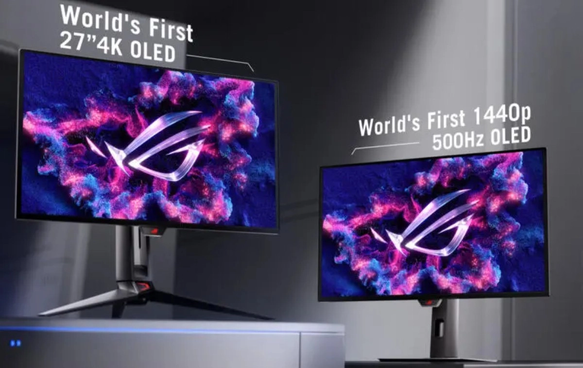 ASUS lance deux nouveaux moniteurs OLED : UHD 27 pouces et QHD 500 Hz au programme