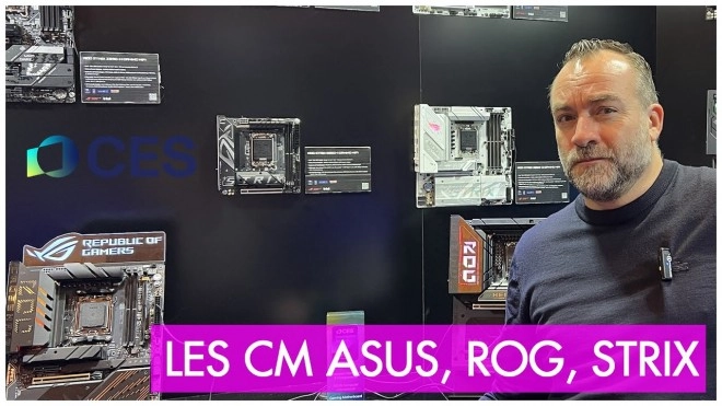 Les nouvelles CM ASUS ROG et STRIX au CES 2025