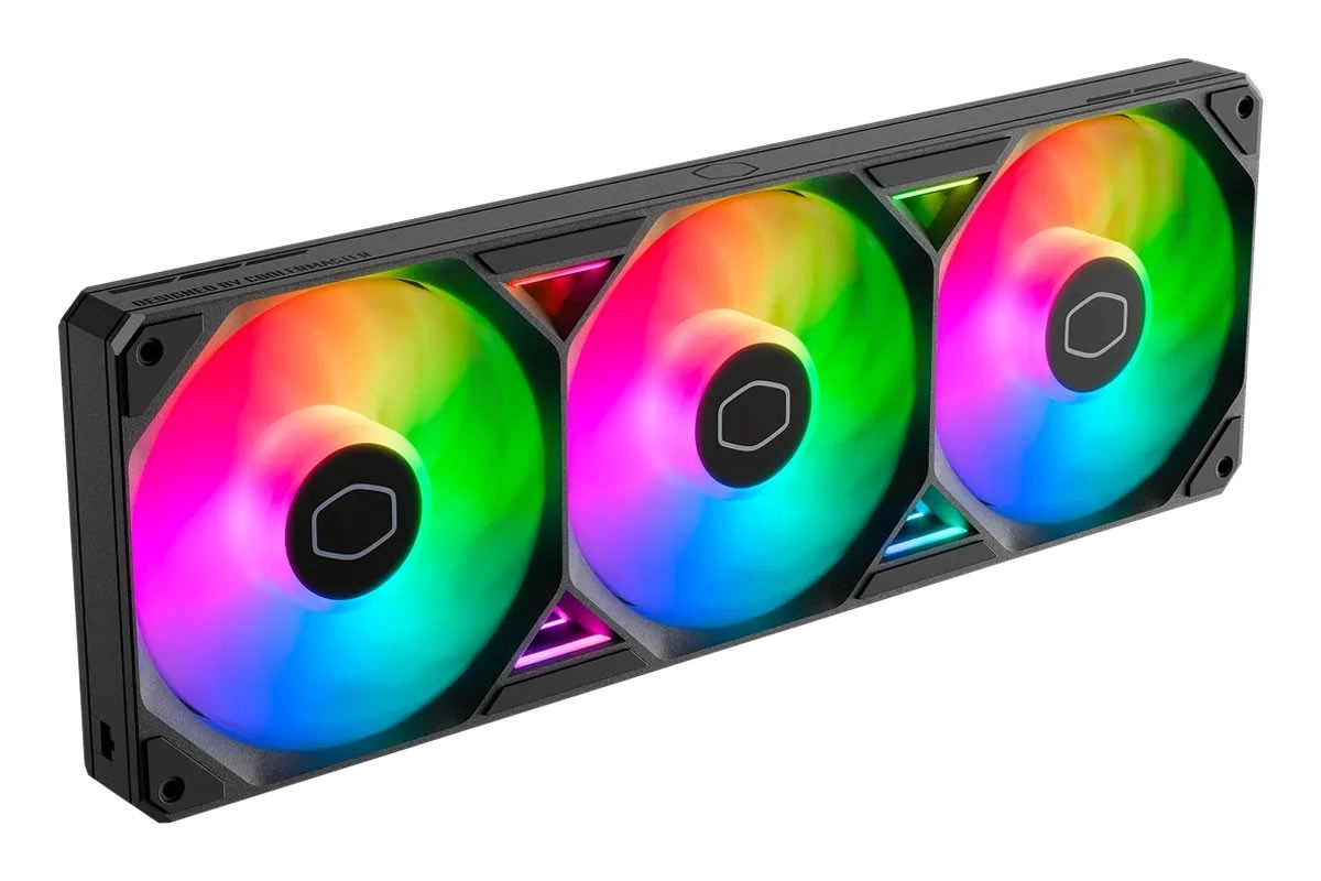 Cooler Master SickleFlow Edge 360, quatre vis pour tenir trois ventilateurs dans un cadre