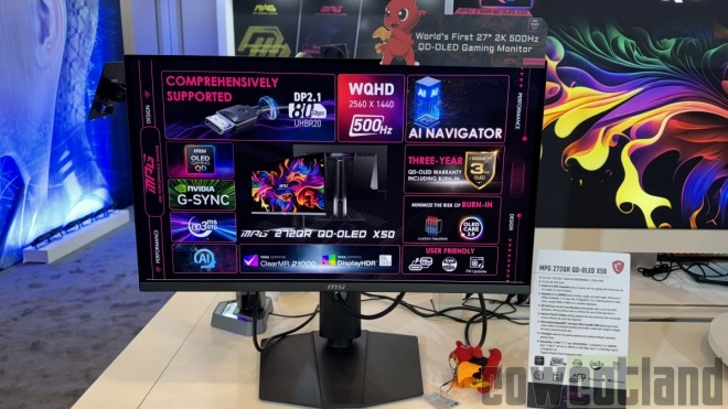 MSI fait le plein de nouveaux �crans pour l�ann�e 2025 : Les QD-OLED en 27 pouces