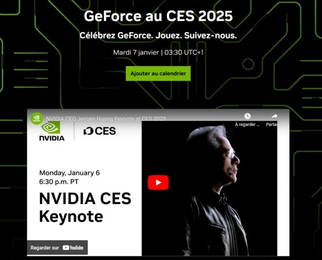 Rappel : la keynote NVIDIA au CES 2025