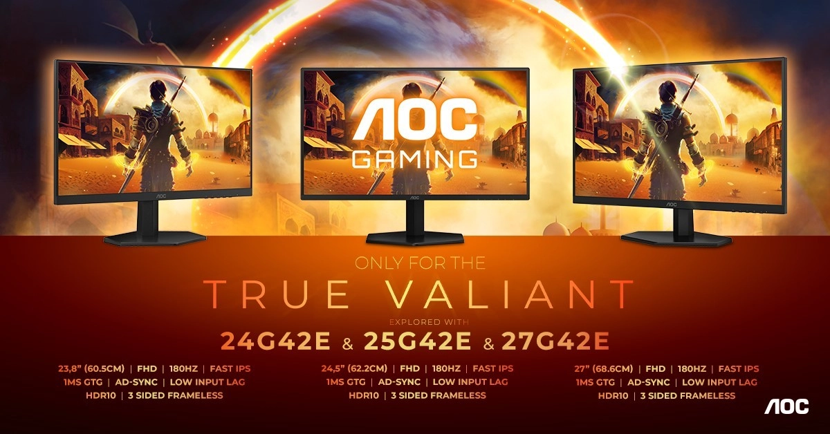 La s�rie de moniteurs AOC GAMING G42 d�mocratise le rafra�chissement �lev� dans les jeux