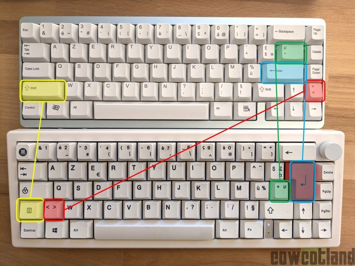 Transformer un clavier m�canique ANSI-US (''Qwerty'') en ANSI-FR (''Azerty'')