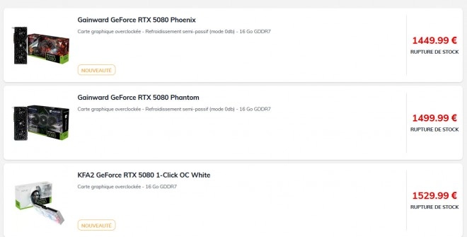 GeForce RTX 5080 et RTX 5090 : Aurons nous encore des cartes au MSRP ?
