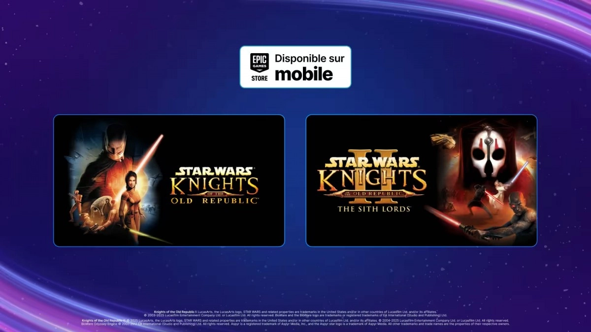 Bon Plan : la saga KOTOR gratuite sur mobile avec l'Epic Games Store