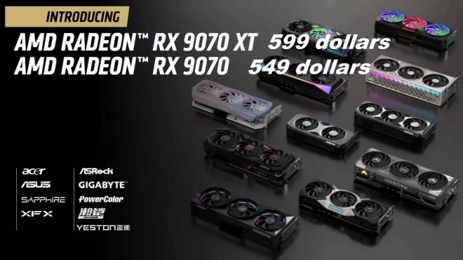AMD RX 9070 et RX 9070 XT, 549 et 599 dollars, NVIDIA en PLS