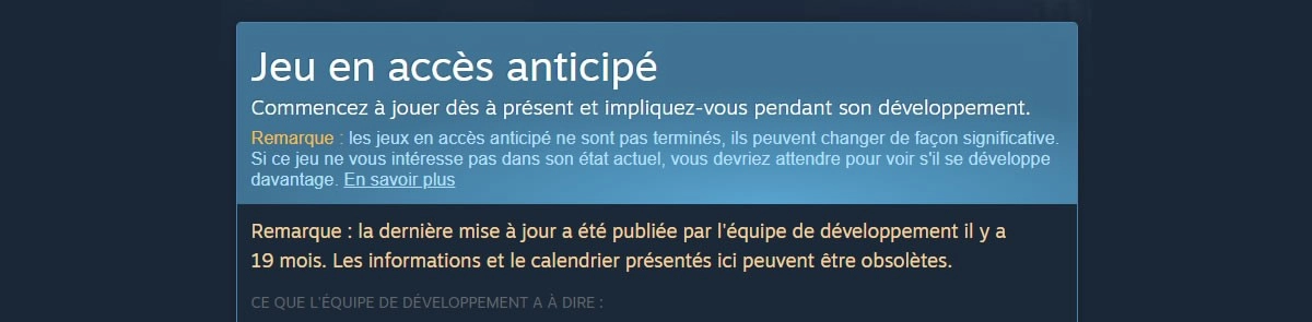 Les jeux en acc�s anticip� plus surveill�s par Steam ?