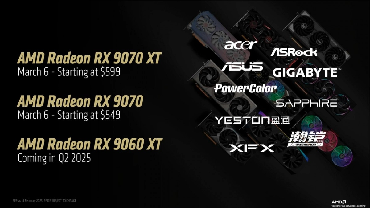 Cartes graphiques AMD Radeon RX 9070 & RX 9070 XT, revue de presse francophone