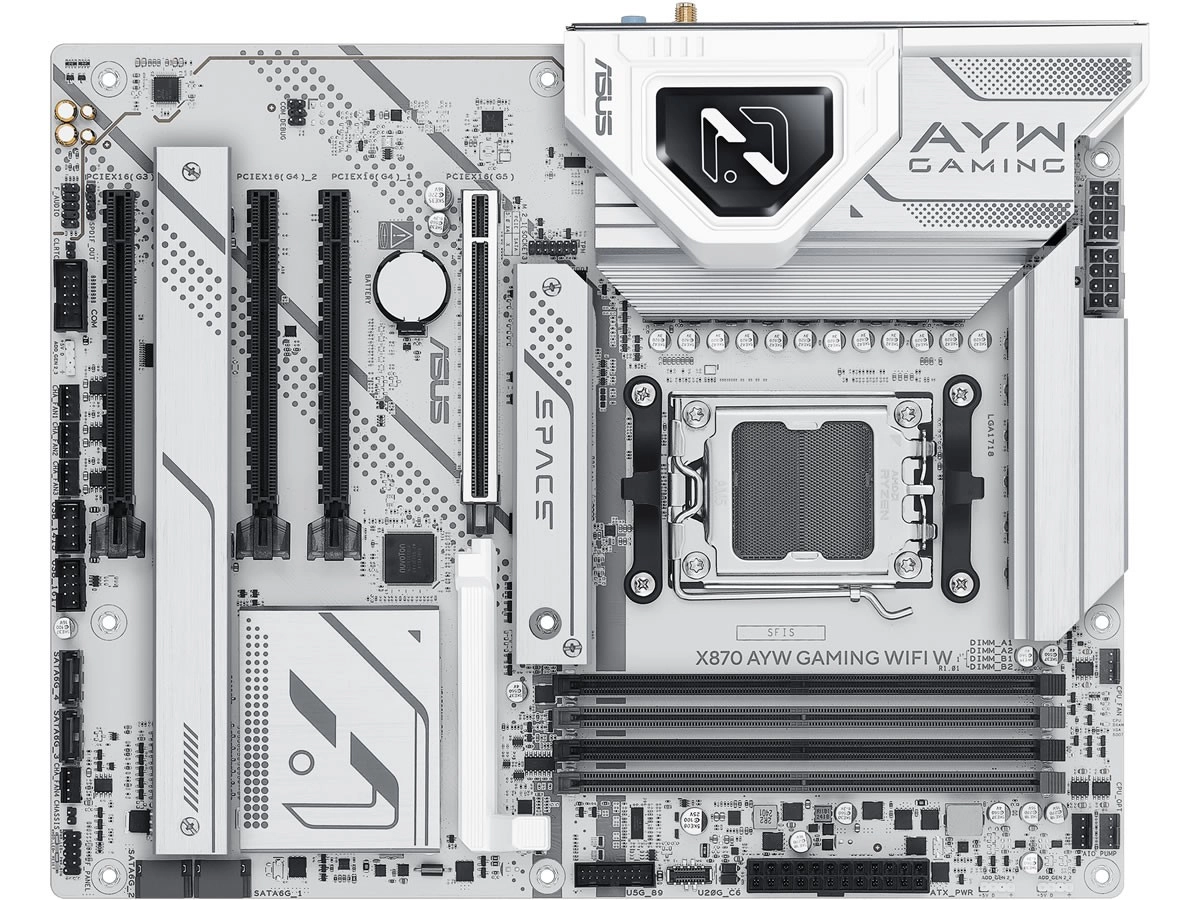 ASUS passe sa s�rie AYM GAMING au haut de gamme AMD avec une carte en X870