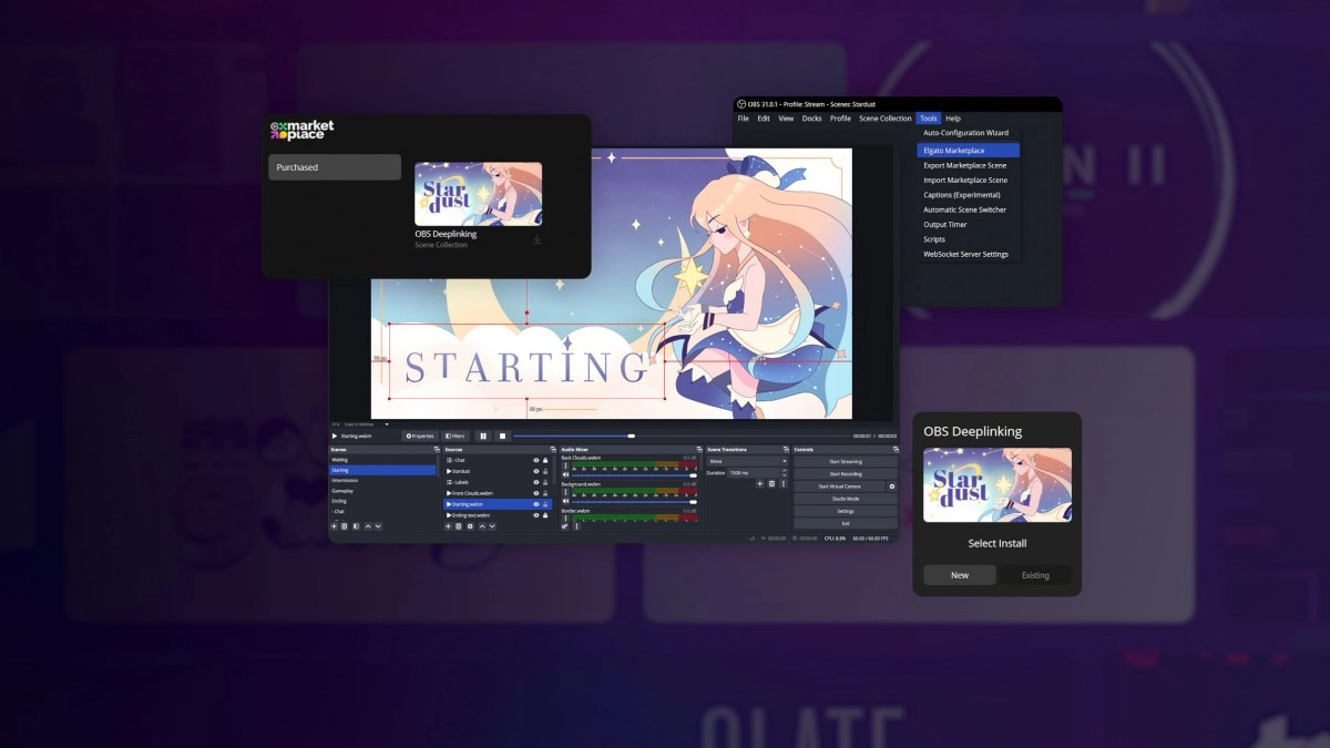 OBS Studio toujours mieux int�gr� dans l'�cosyst�me Elgato