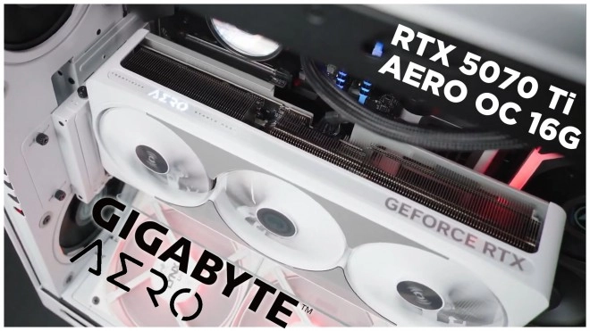 Montage et benchs de la tr�s BELLE GIGABYTE GeForce RTX 5070 Ti AERO OC 16G