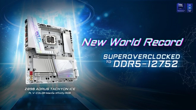 V-Color + GIGABYTE = un nouveau record du monde DDR5-12752 !